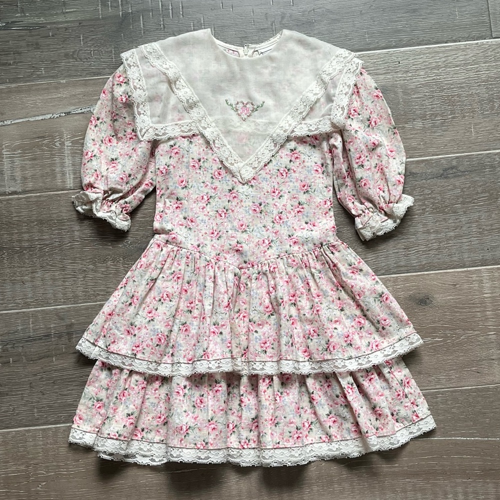 Vintage Holly Hobbie Girls Dress Sz 8
